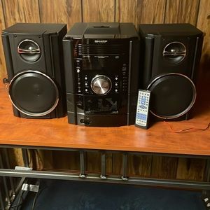 Sharp CD, cassette & additional ports player